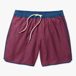 The Anchor | Nautical Red Wavy Geo -Clothing Store ACH6 613 Nautical Red Wavy Geo 01