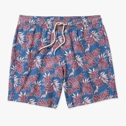 The Bayberry Trunk | Navy Crimson Leaves