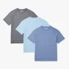 The BreezeKnit Tee (3-Pack) -Clothing Store BreezeKnit 3Pack LightBlue Charcoal Navy