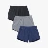 Corliss Short 5" (3-Pack) -Clothing Store Corliss 3Pack Black Slate Navy