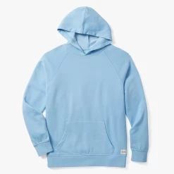 The Vintage-Wash Saltaire Hoodie | Surf Blue