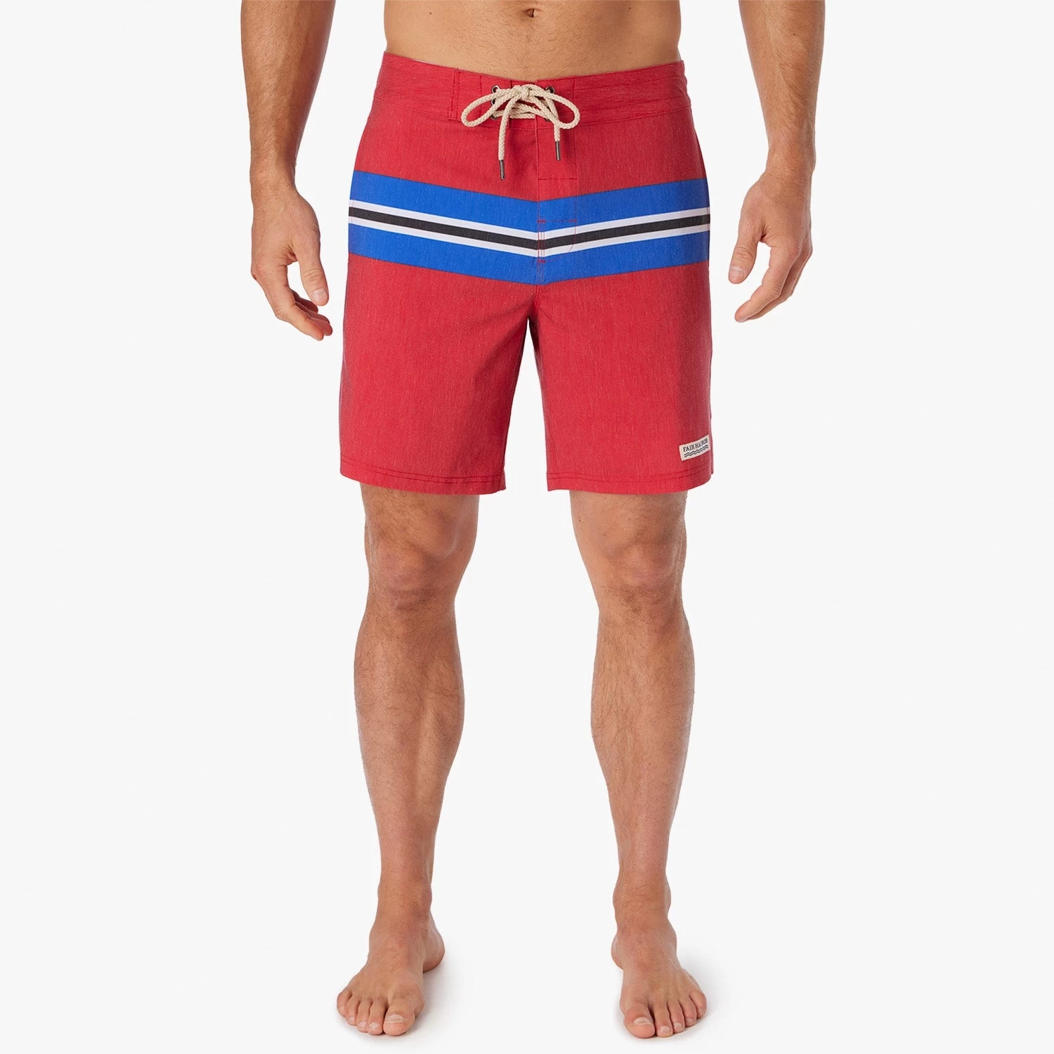 The Nautilus Boardshort | Nautical Red Sailing Stripe 3 The Nautilus Boardshort | Nautical Red Sailing Stripe - Image 2