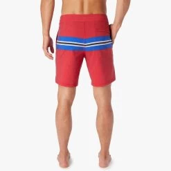 The Nautilus Boardshort | Nautical Red Sailing Stripe 10 The Nautilus Boardshort | Nautical Red Sailing Stripe -Clothing Store NAU8 621 Nautical Red Sailing Stripe ONFIG 003