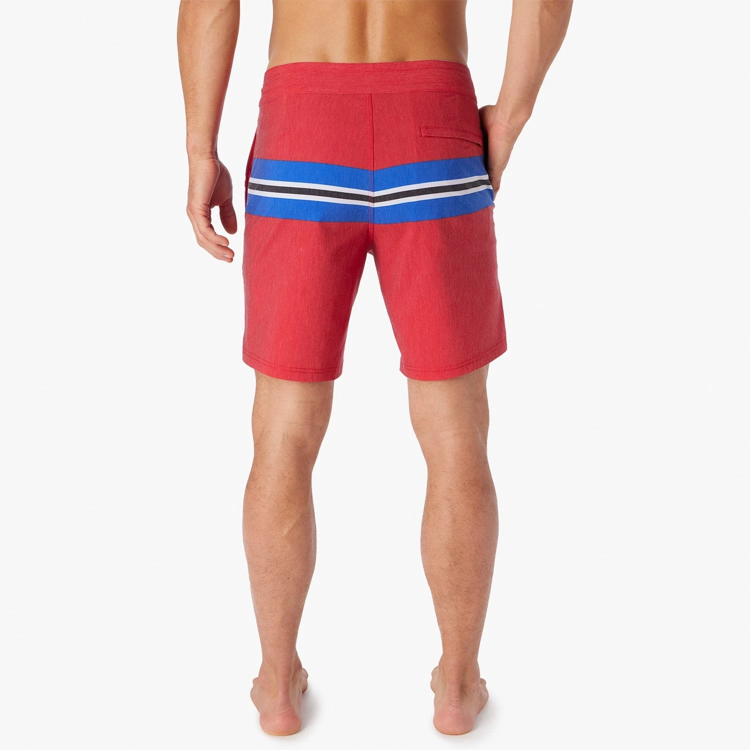 The Nautilus Boardshort | Nautical Red Sailing Stripe 5 The Nautilus Boardshort | Nautical Red Sailing Stripe - Image 4