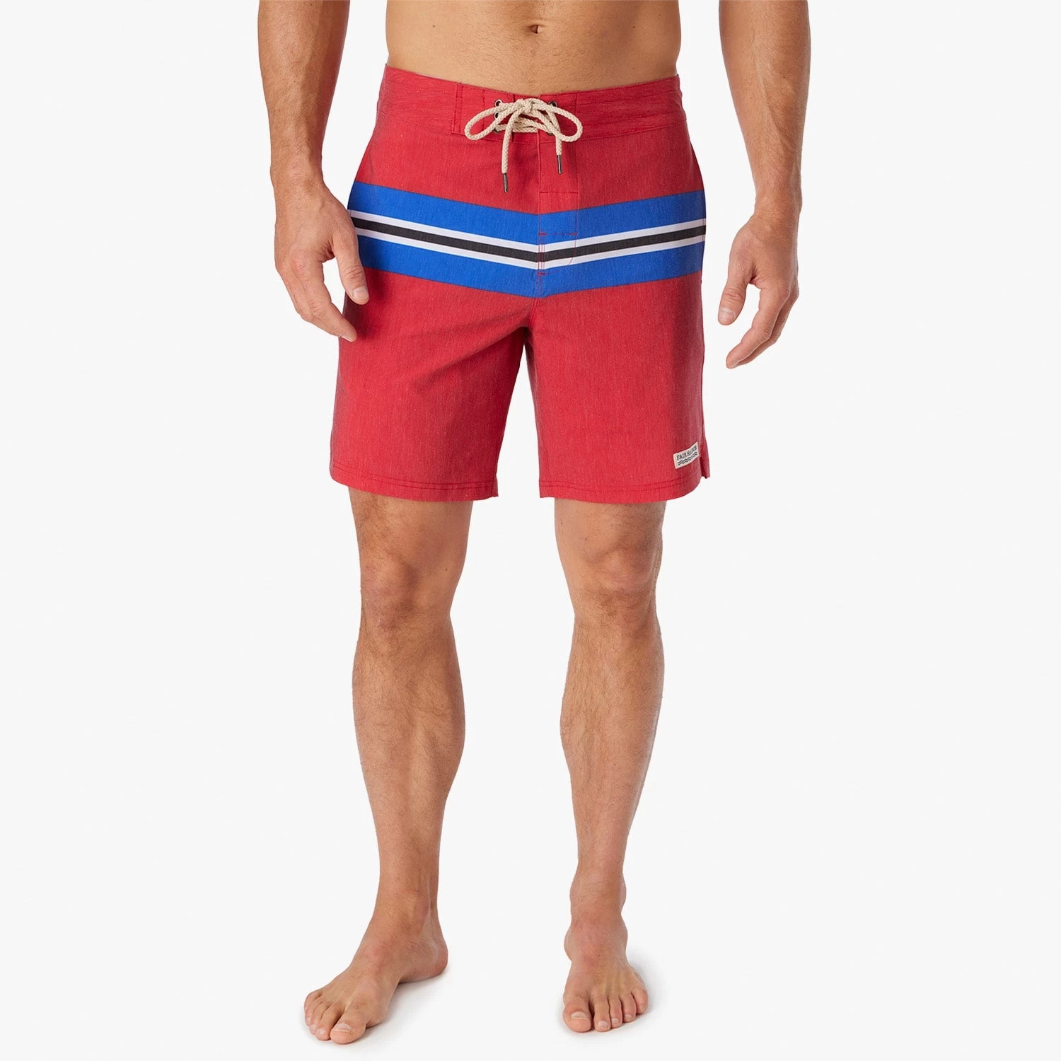 The Nautilus Boardshort | Nautical Red Sailing Stripe 7 The Nautilus Boardshort | Nautical Red Sailing Stripe - Image 6