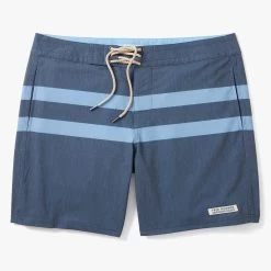 The Nautilus Boardshort | Navy Stripe