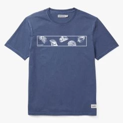 The Saltaire Graphic Tee | Navy Seashells