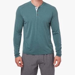 The SeaBreeze Henley | Seapine Green -Clothing Store OF Henley SeapineGreen Front 003 STRAIGHT ON 3461ba31 af8b 4f47 b5c7 3d55bc19e337
