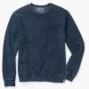 The Vintage-Wash Saltaire Crewneck | Navy