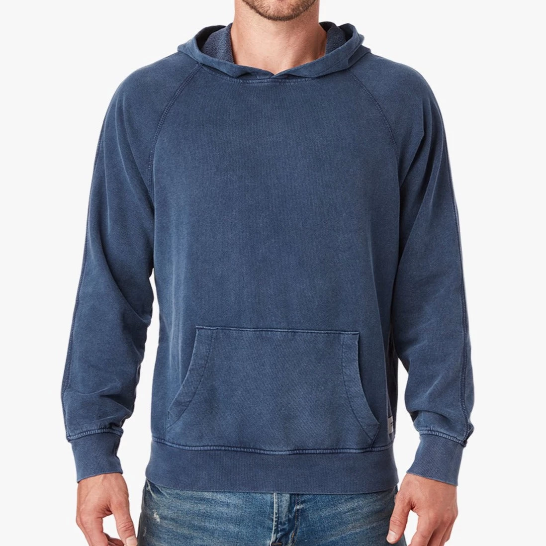 The Vintage-Wash Saltaire Hoodie | Navy 5 The Vintage-Wash Saltaire Hoodie | Navy - Image 3