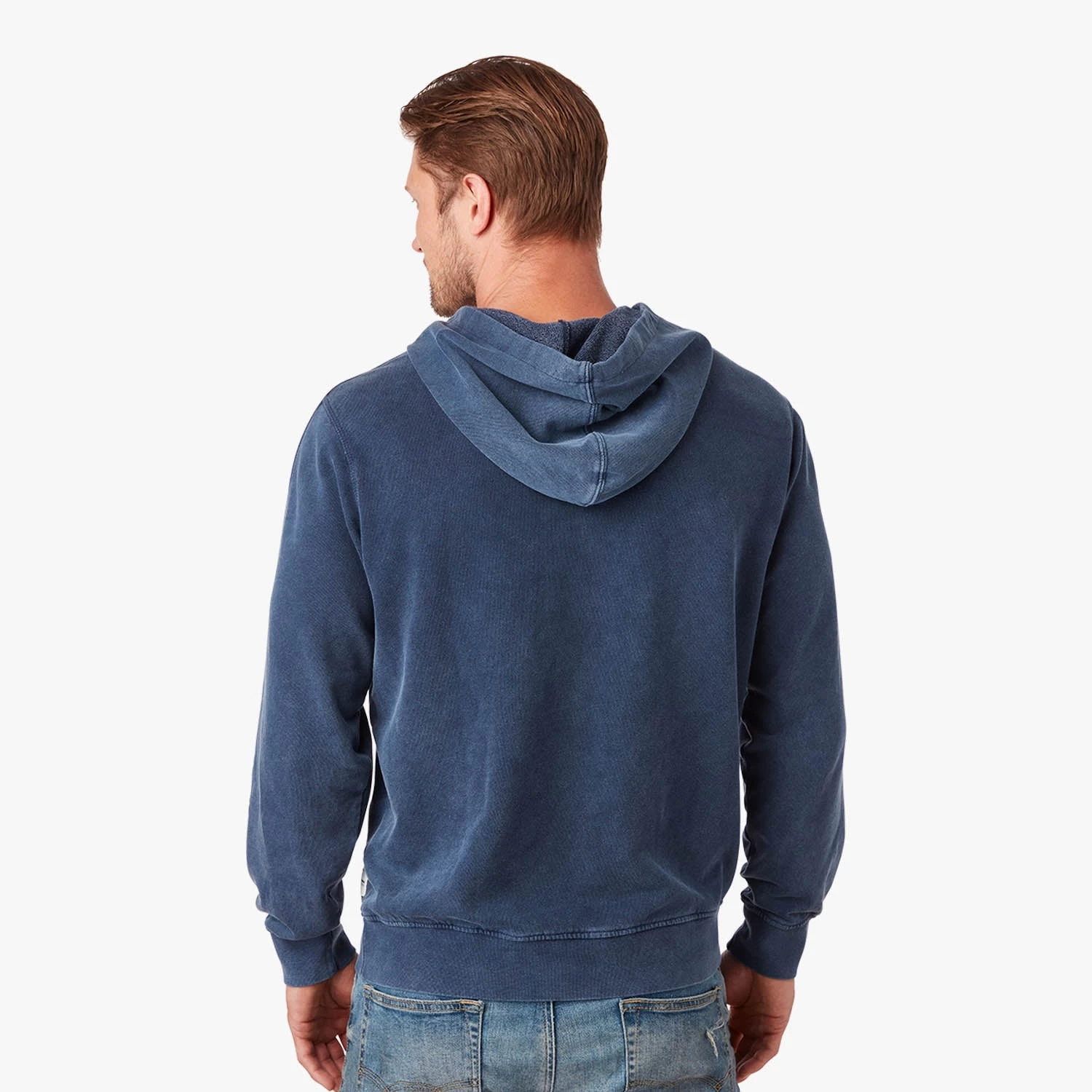 The Vintage-Wash Saltaire Hoodie | Navy 8 The Vintage-Wash Saltaire Hoodie | Navy - Image 6
