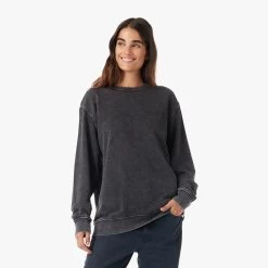 The Vintage-Wash Saltaire Crewneck | Black -Clothing Store SCN2 006 BLACK ONFIG WOMEN 001 125c1050 f0f9 4d4a 8064 df12c1c69722