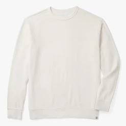 The Vintage-Wash Saltaire Crewneck | Ivory