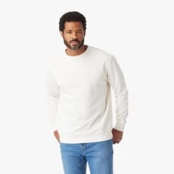 The Vintage-Wash Saltaire Crewneck | Ivory -Clothing Store SCN2 121 IVORY ONFIG 002 61bdcdb7 902b 4517 952d 3ca8bd528180