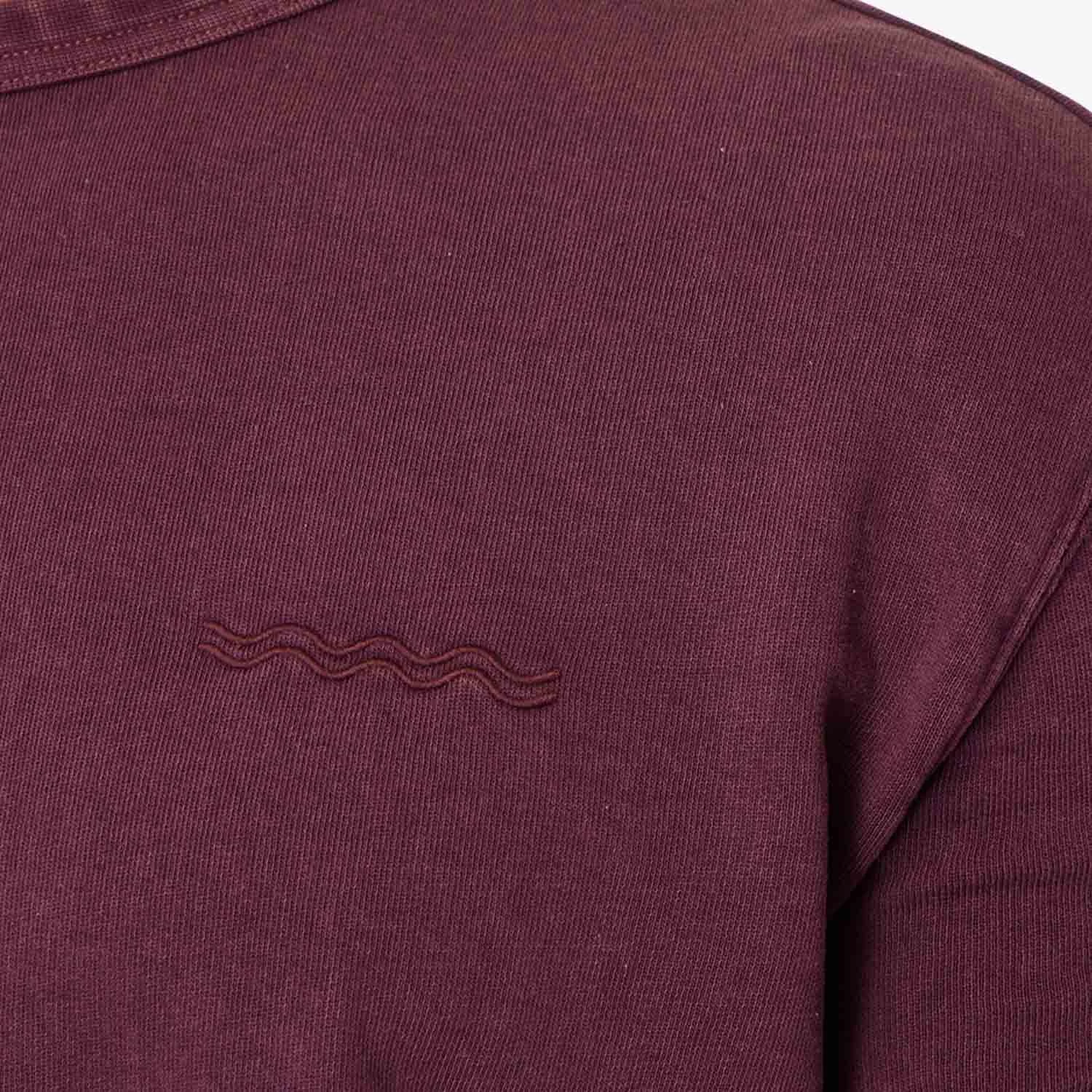 The Vintage-Wash Saltaire Crewneck | Burgundy 11 The Vintage-Wash Saltaire Crewneck | Burgundy - Image 9
