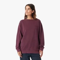The Vintage-Wash Saltaire Crewneck | Burgundy 16 The Vintage-Wash Saltaire Crewneck | Burgundy -Clothing Store SCN2 602 BURGUNDY ONFIG WOMEN 001 efe86ccf 712f 4667 9bdb 96e4d0ea77ed