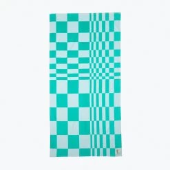 The FH Organic Beach Towel | Green Checker
