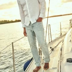 The Ultra-Stretch Driftwood Denim | Light Wash -Clothing Store THEDRIFTWOODDENIMPANT LIGHTWASH LIFESTYLE 001 4895315e 84fe 476d a4b6 109fc438789f